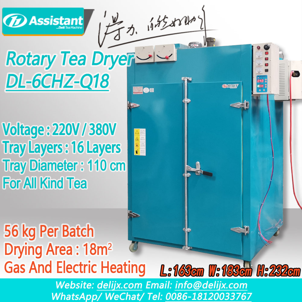 Gas Dan Pemanas Listrik Rotary Tipe 16pcs 120cm nampan Pengeringan Dehidrator DL-6CHZ-Q18